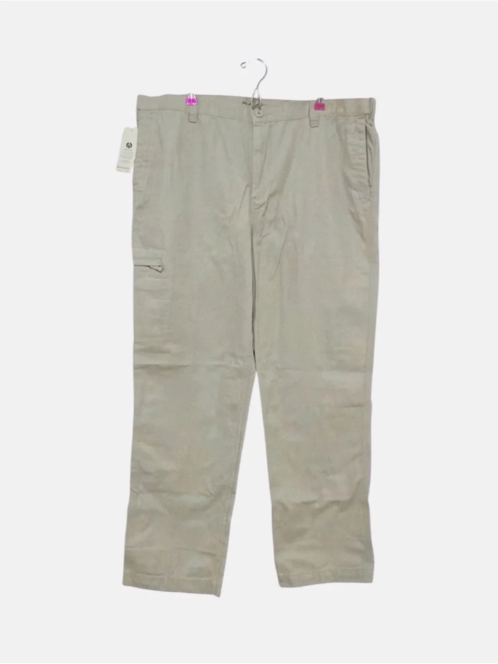 Dockers Comfort Cargo Pants Khaki Classic Fit Stretch Cotton Canvas Size 44x32